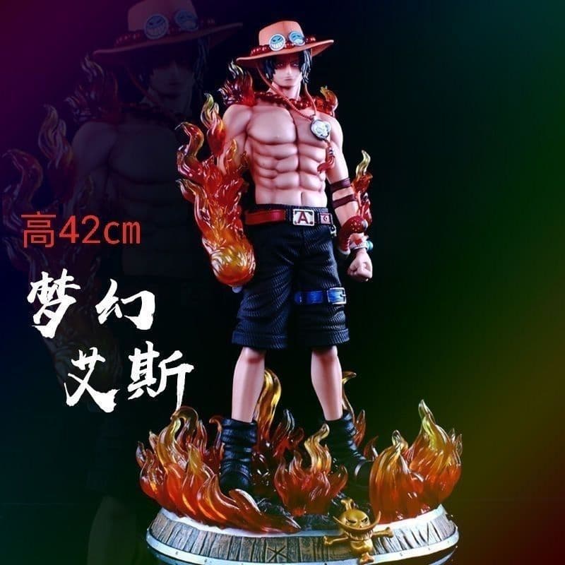 One Piece GK Fantasy Series Fantasy Ace Figura Grande One Piece Anime Figura Grande Enfeites Influenciador