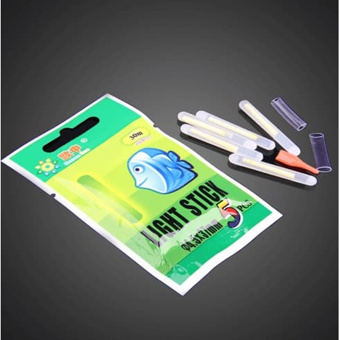 Kit 5 Bastao Stick Luz Quimica P/ Boia Vara Pesca Noturna
