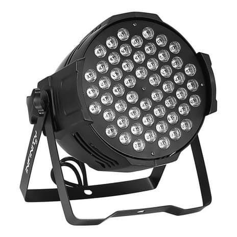 REFLETOR LED OPTPAR PAR 64 54 LEDS 3W ALTO BRILHO IF543 INFINITY