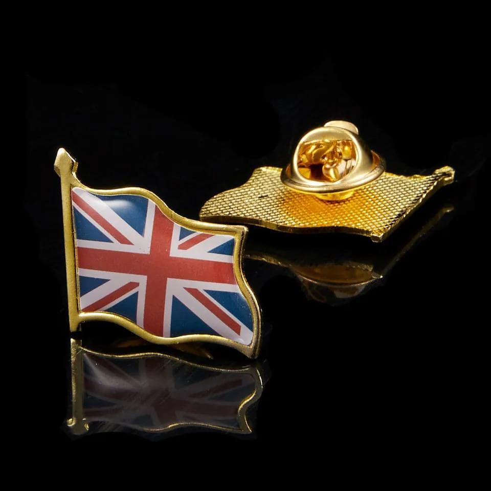 Alta Qualidade Reino Unido Acenando Bandeira Nacional Alfinetes De Lapela Saco Patriótico/Roupas Broche Decoração