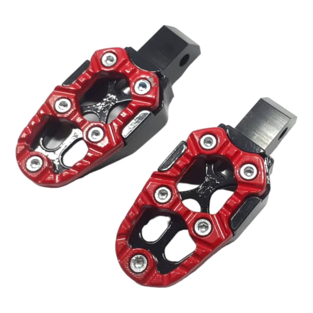 PEDALEIRA MOTO ESPORTIVA TITAN 125 150 160 BIZ 100 110 125 POP 100 110 VERMELHO