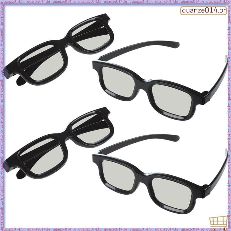 [D K Z C] 4x Óculos 3D Para Tv Cinema 3D