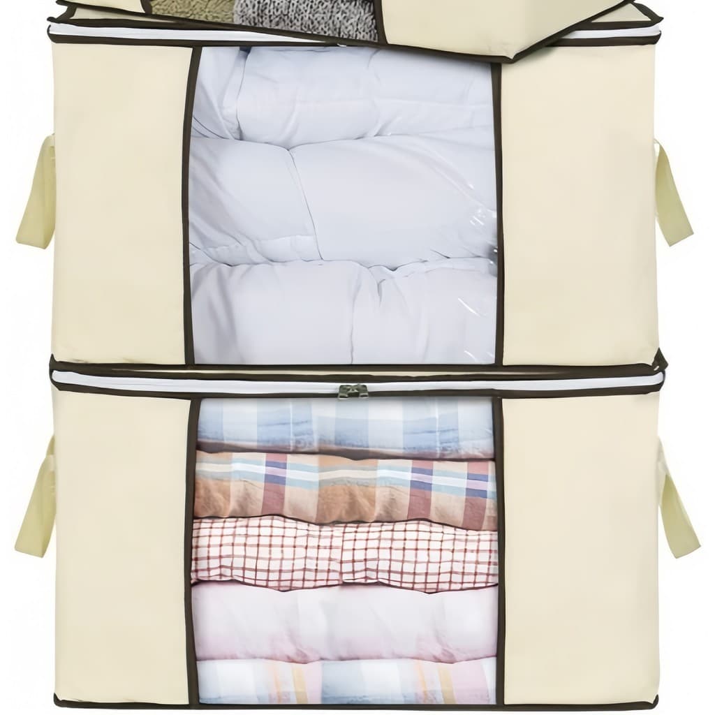 1Kit Caixa Organizadora Grande  Multiuso Caixa Organizadora De Guarda Roupa Promoções