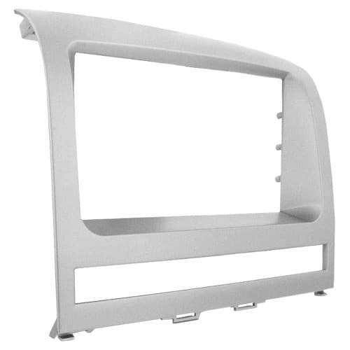 Moldura Painel 2 Din Mp5 Dvd Palio 2004 à 2011 Strada Siena Idea Prata Expex Novum Ap516 Epx075