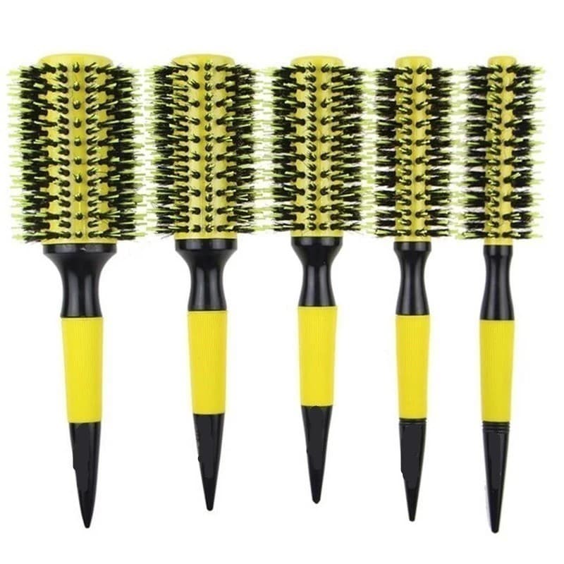 KIT 5 Escovas Profissionais De Cabelo Cerdas