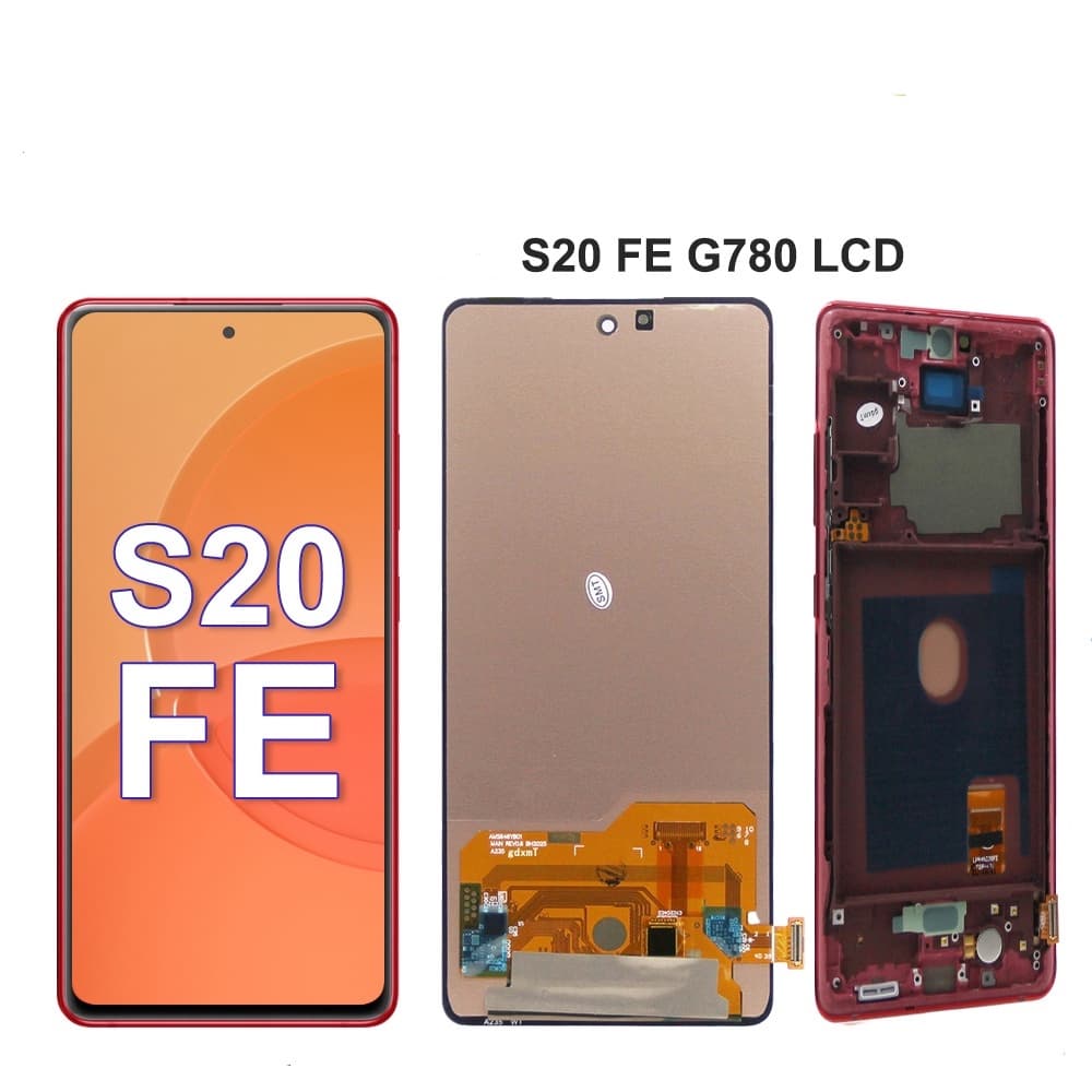 Super Amoled S20 Fe Compativel G780 G780F/DSM Oled Frontal Touch Display Com Aro+Película 3D