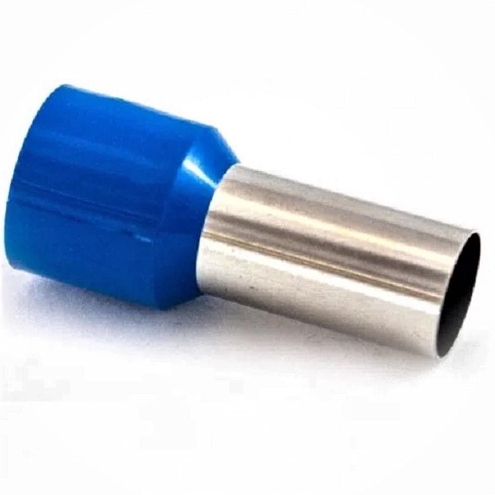 Terminal Pré-Isolado Tubular Ilhós 50mm  Azul 50 Unidades