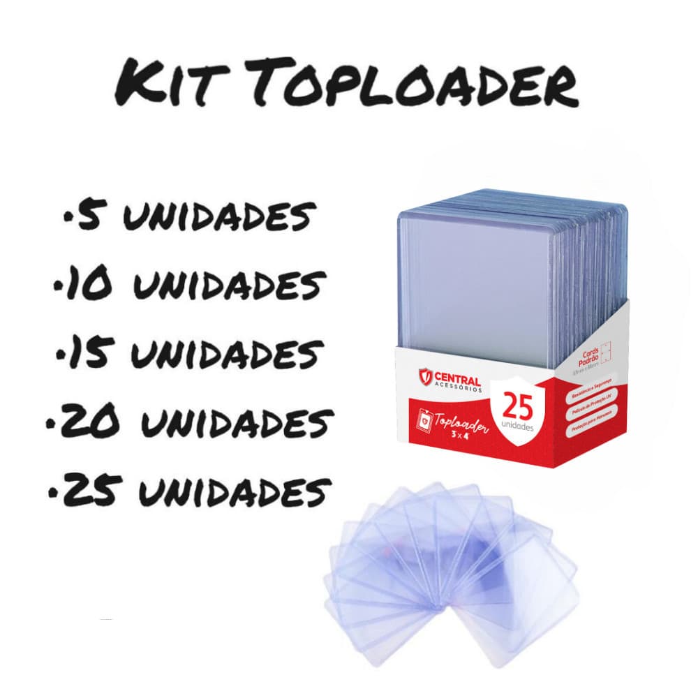Kit Top Loader Transparente Toploader Pokemon Photocards Tcg - Magic -  Yugioh - Kpop Idol