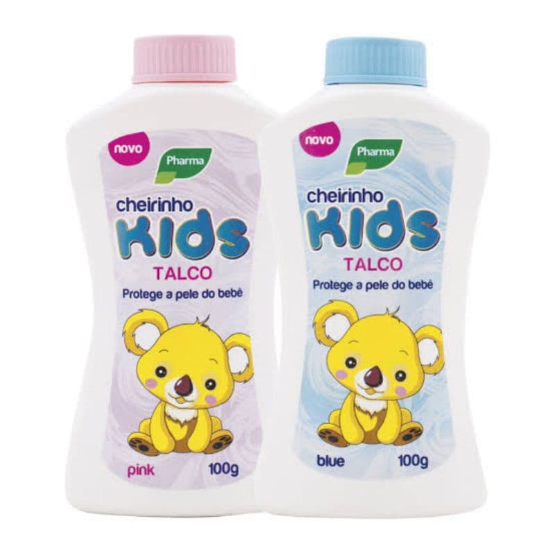 Talco Infantil Cheirinho Kids Pharma 100g Protege a Pele do Bebê