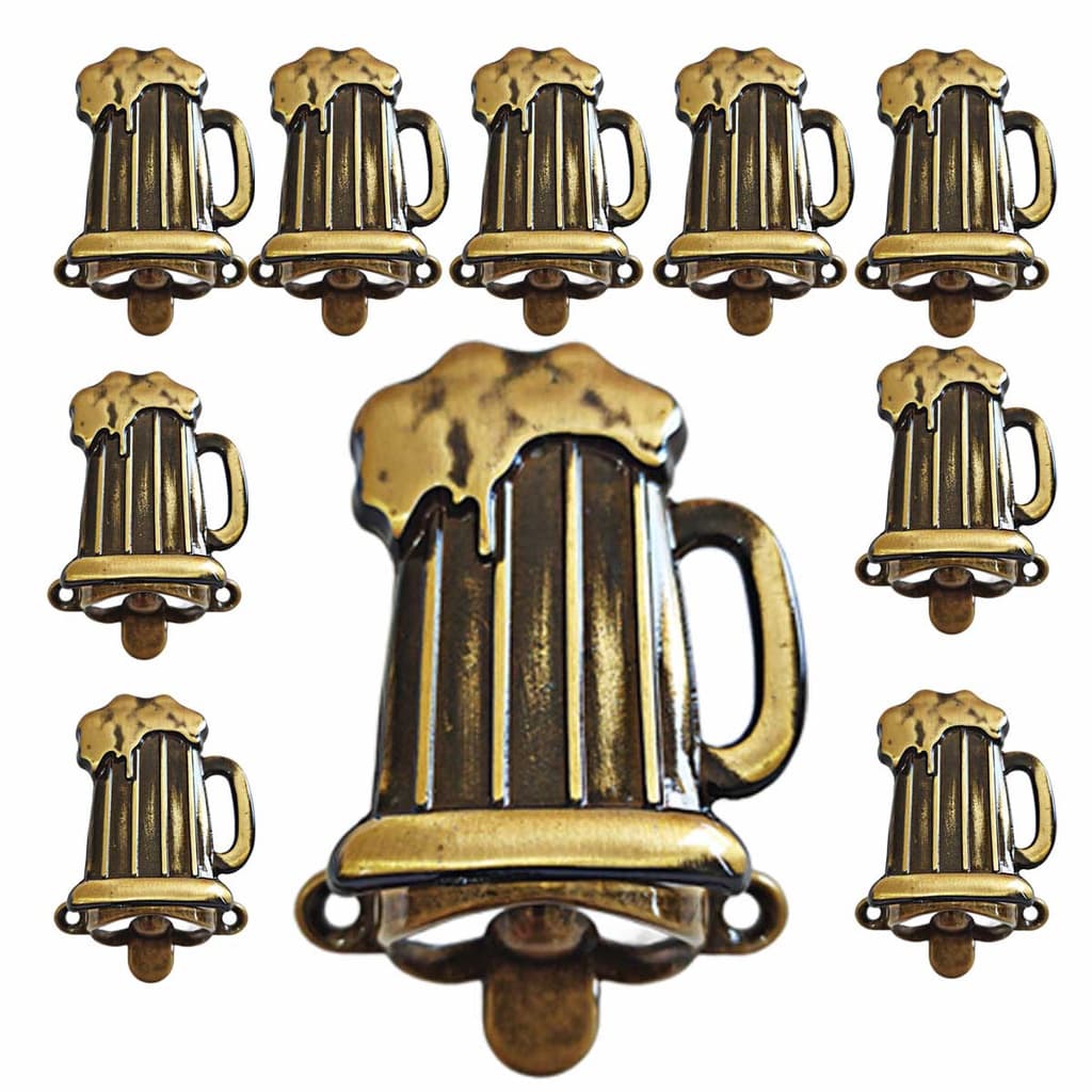 Kit 10 Abridor De Garrafa Cerveja Parede Copo Chopp Vintage