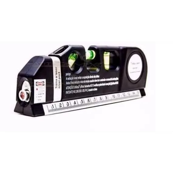 Trena 3 Bolhas Nivelador Laser Horizontal Vertical