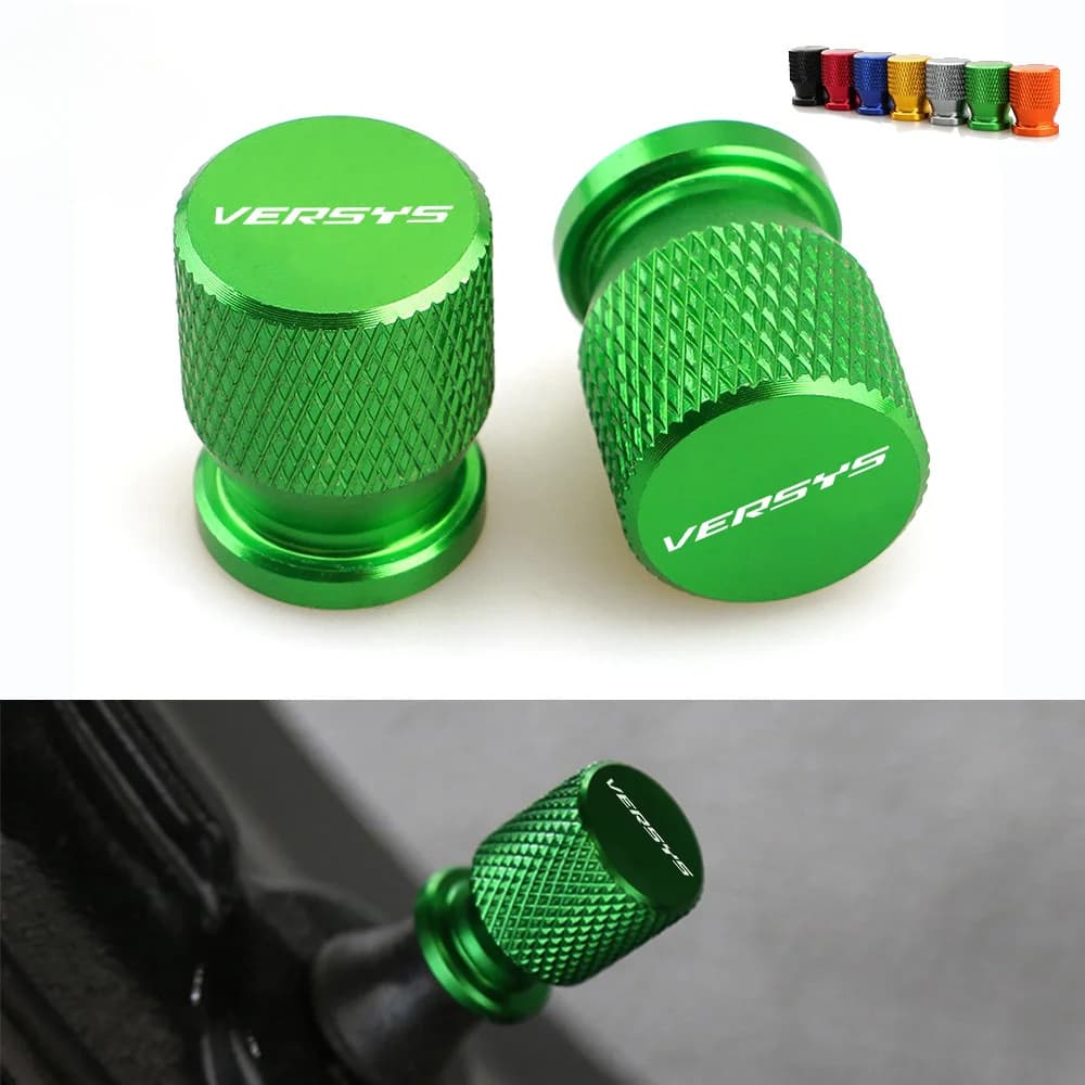 1 Par CNC Tampas Da Haste Válvula Do Pneu Roda Capa Para Kawasaki Versys 650 1000 X300 300 X Versys650 Acessórios Motoci
