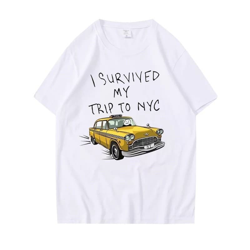camiseta camisa blusa moda unissex t-shirts tom holland eu sobrevivi minha viagem a nyc casual