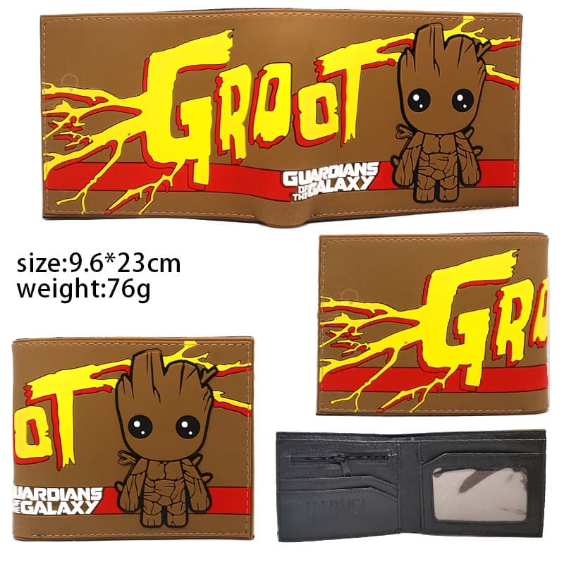 Little Tree Person Groot Carteira Galaxy Guard Coin Purse Carteira Presente de Aniversário