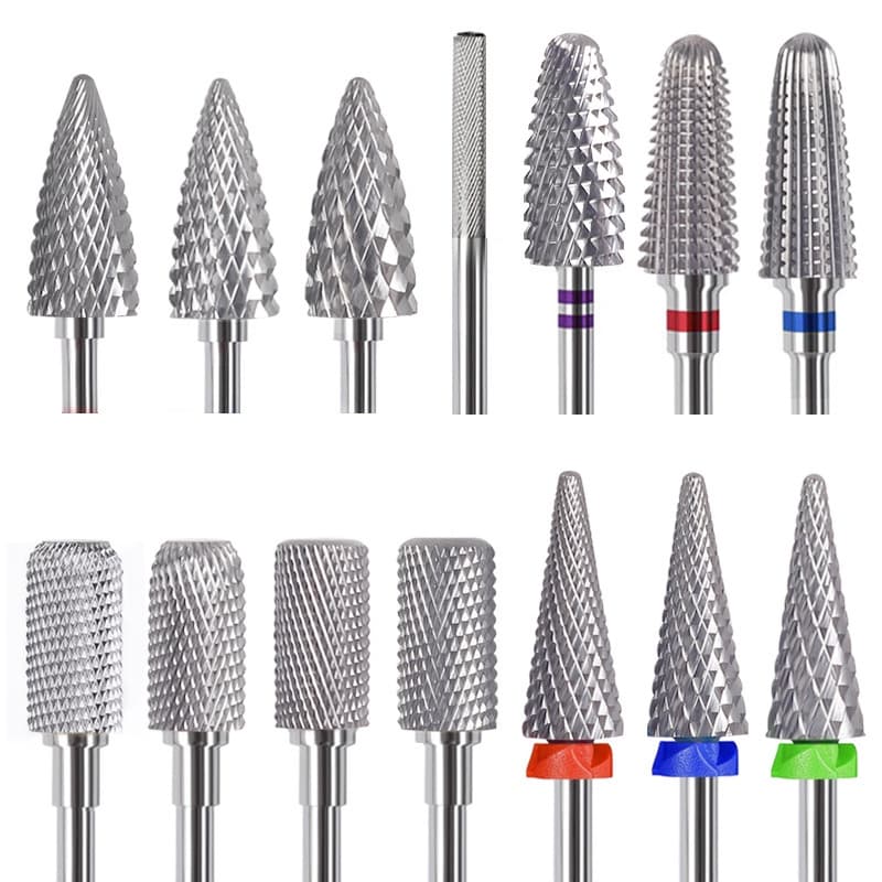 Manicure Dura de Alta Qualidade Cabeça de Polimento de Aço Tungstênio Cabeça de Polimento Rápido de Remoção de Unhas Pré-Tratamento Esfoliante de Unhas Bidirecionais