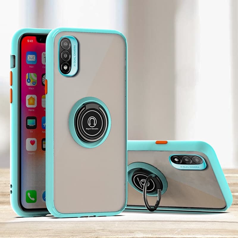 Adequado para Motorola MOTO E20 E40 E7 Power E7i Power 360 Graus Anel Rotativo Resistente a Choques Contraste Cor Nova caixa de telefone