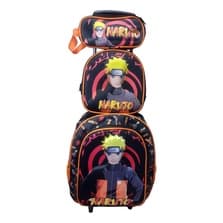 Kit Mochila Escolar De Rodinhas Estojo E Lancheira Infantil
