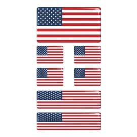 Bandeira Dos Estados Unidos - Adesivo Resinado Cartela