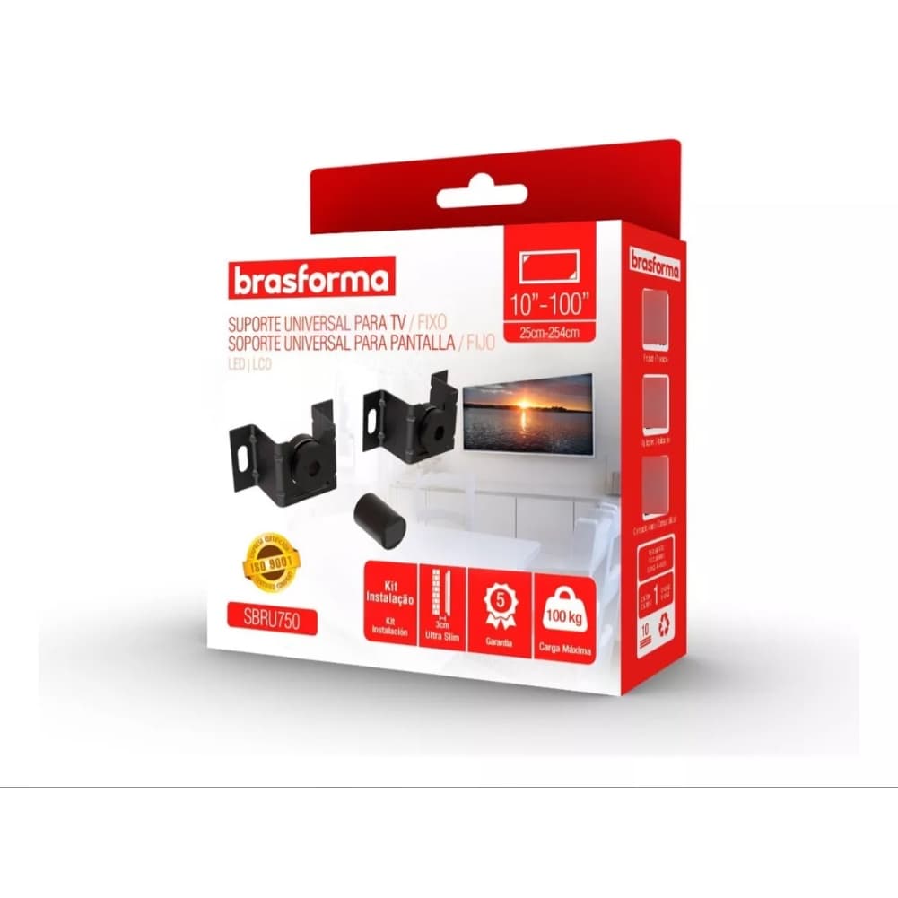 Suporte Universal Fixo Painel Madeira Parede Tv LG 10 À 100