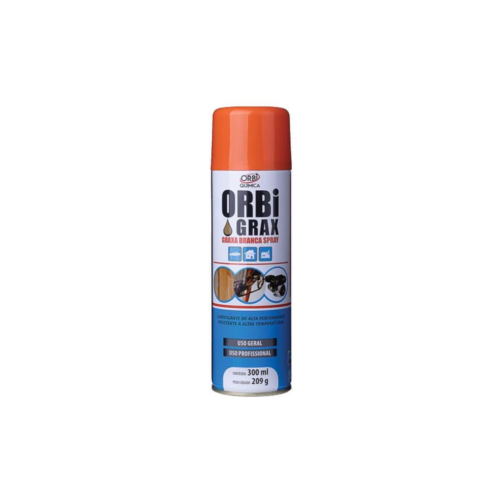 Graxa Branca Spray Orbi 300 ml OrbiGrax