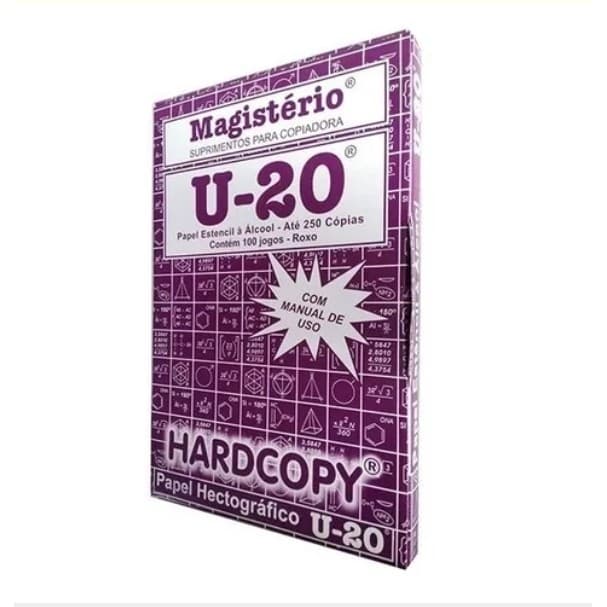 25 Fls Papel Hectografico Stencil U20 Tatoo Roxo P/ Tatuagem