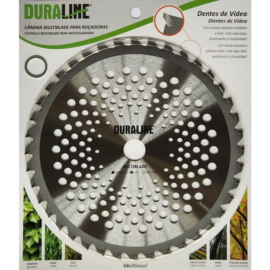 Lâmina Disco Serra Corte Roçadeira 255x2x25,4mm 40 Dentes