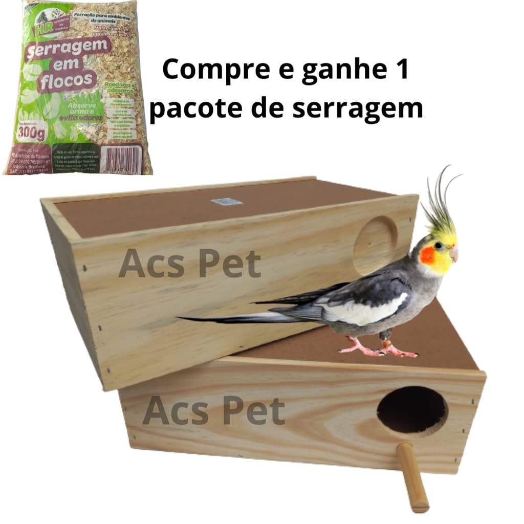 2 Un Ninho Para Calopsita Ninho Para Reproduçao Grande