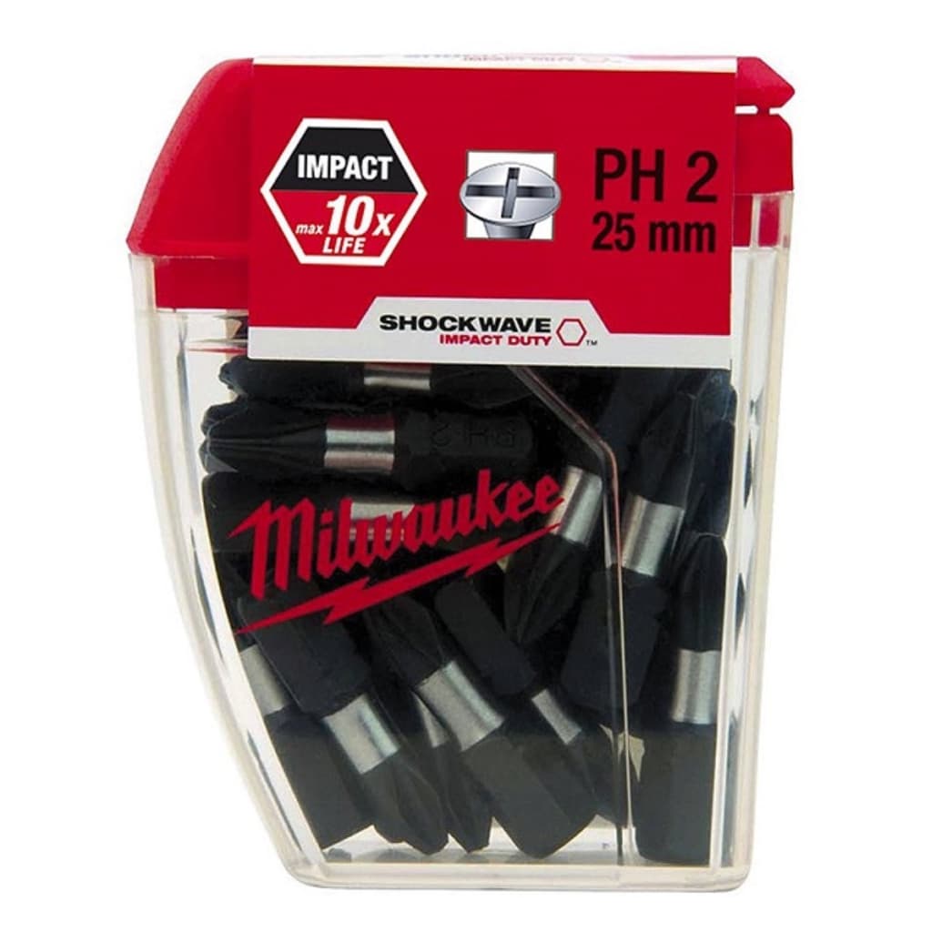 Bit Philips Pz2 x 25mm Com 25 Peças 4932352553 Milwaukee