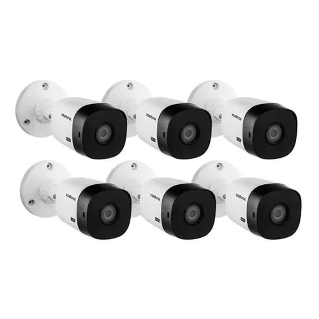 Kit 6 Cameras Intelbras 1120 Bullet Hd 720p Hdcvi Externa