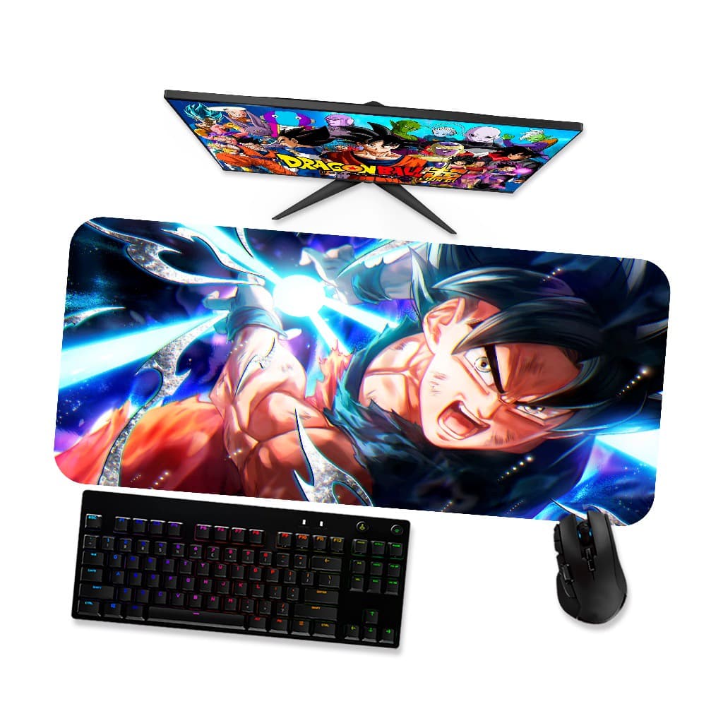 Mouse Pad Gamer Grande Dragon Ball Goku Saiyajin superior incompleto 2 90x40 80x40 60x40 70x30 45x40