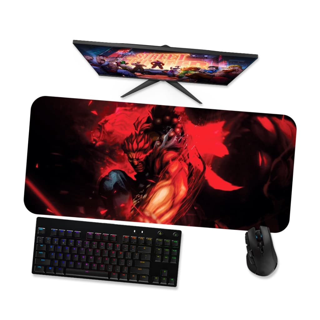 Mouse Pad Gamer Grande  STREET FIGHTER  AKUMA 1  90x40 80x40 60x40 70x30 45x40