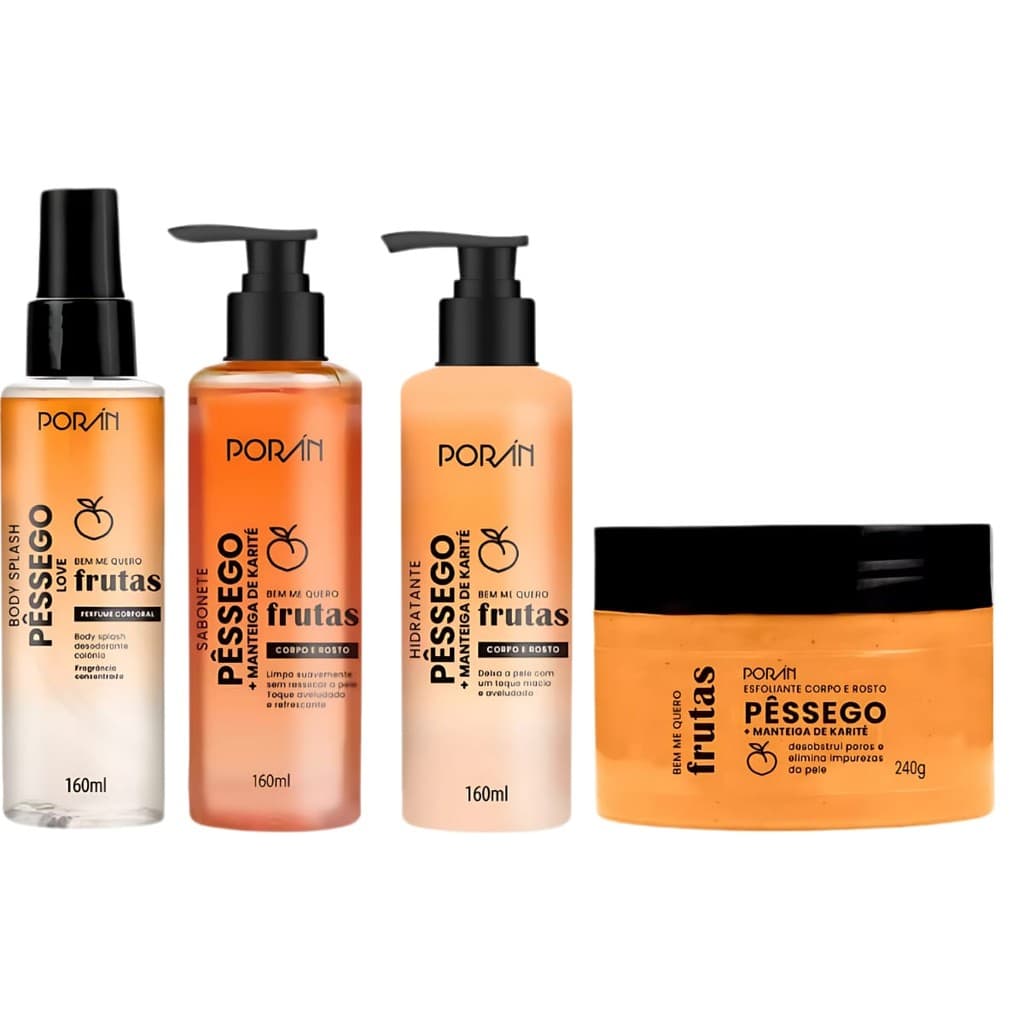 KIT CUIDADOS COM A PELE E ROSTO 4 ITENS