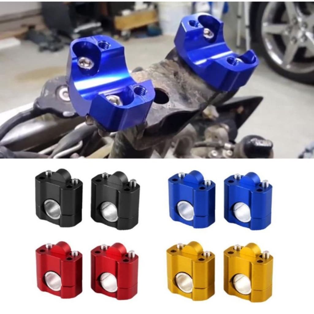 Par de Alongador Adaptador de Guidão Moto Para Mesa Esportivo Universal Motocicleta