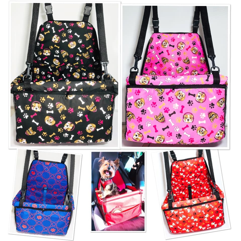 Assento Cadeirinha Cadeira para Pet Estampado Carro Cães e Gatos Veicular