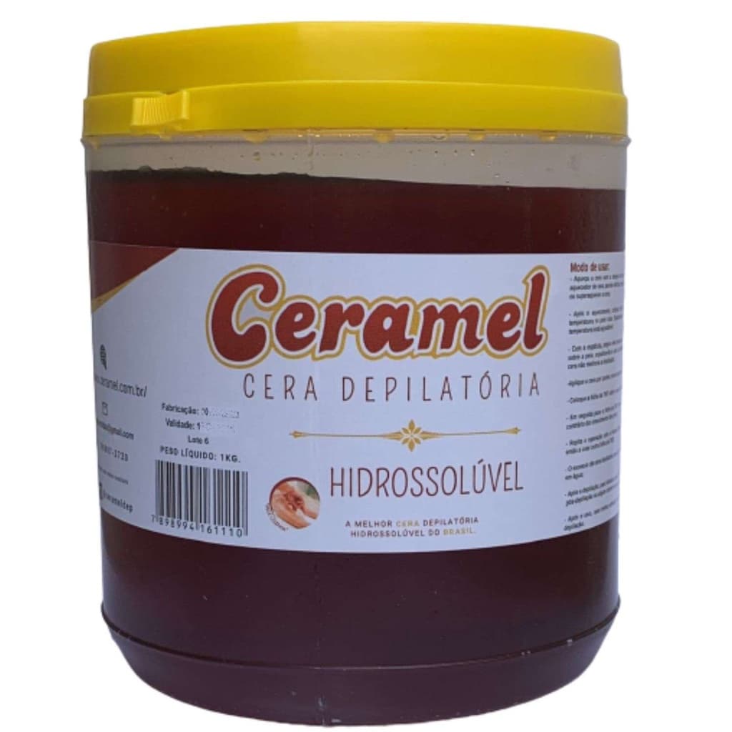Cera Depilatória Natural Ceramel 1kg