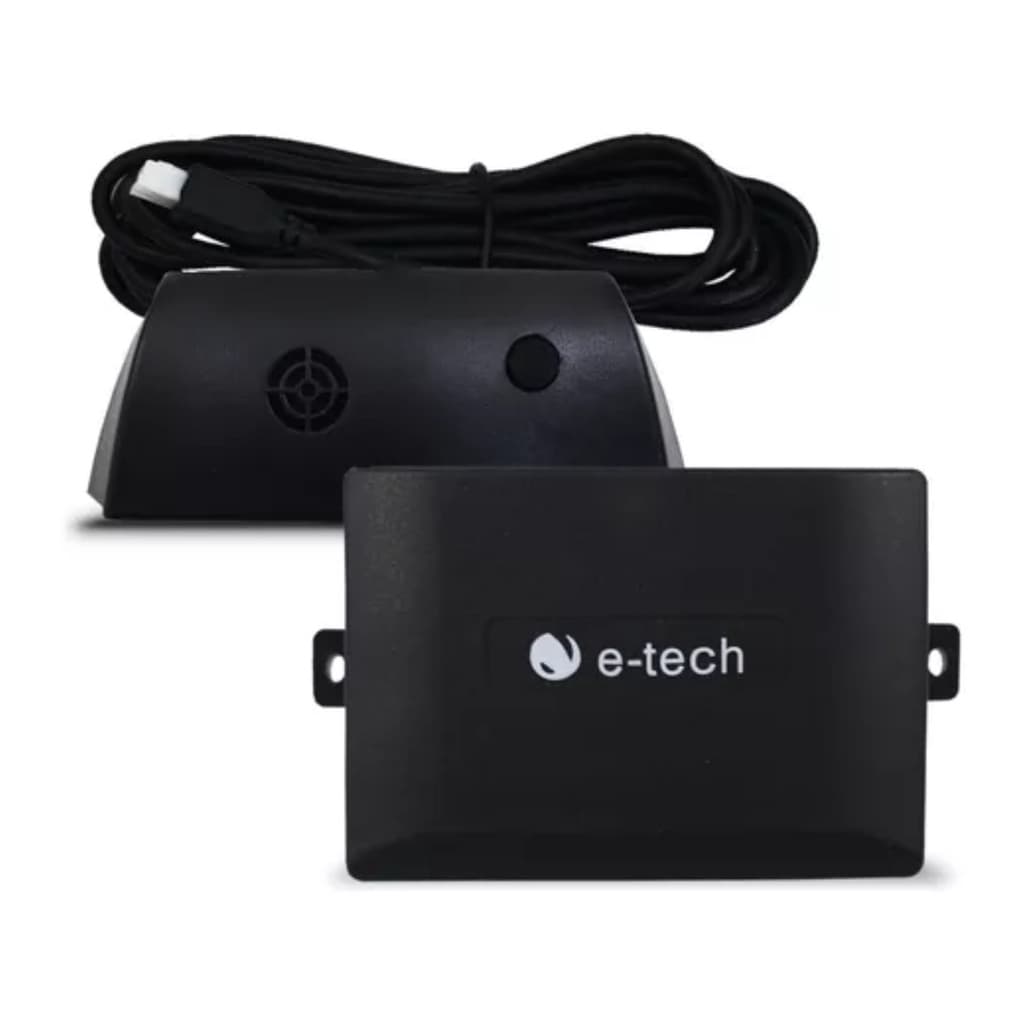 Sensor de Estacionamento Ré 8 Sensores Branco E-tech