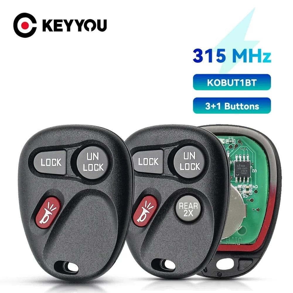 315Mhz Controle Remoto Da Chave Do Carro Para Chevrolet Astro Blazer S10 Silverado Suburban GMC Sierra Yukon KOBUT1BT