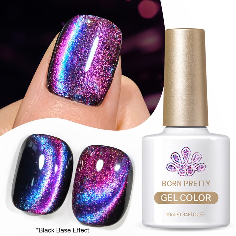 BORN PRETTY 9D Olhos De Gato Gel Magnético Esmalte Brilho UV LED Verniz Manicure Base Preta Precisa