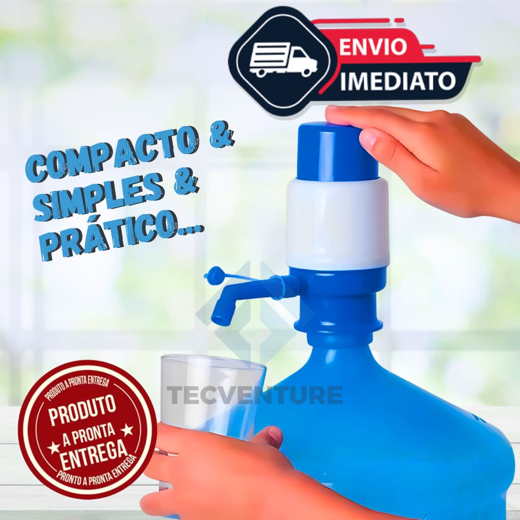 Bomba Manual para Galão e Garrafão de Água – Compatível com 10L e 20L