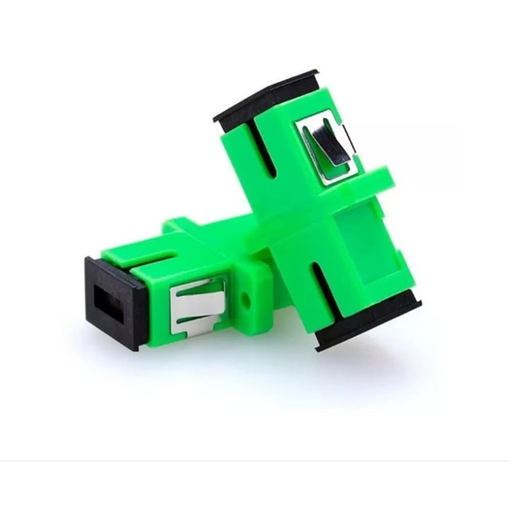 Alinhador acoplador óptico sc/apc (verde) - embalagem com 20 pçs