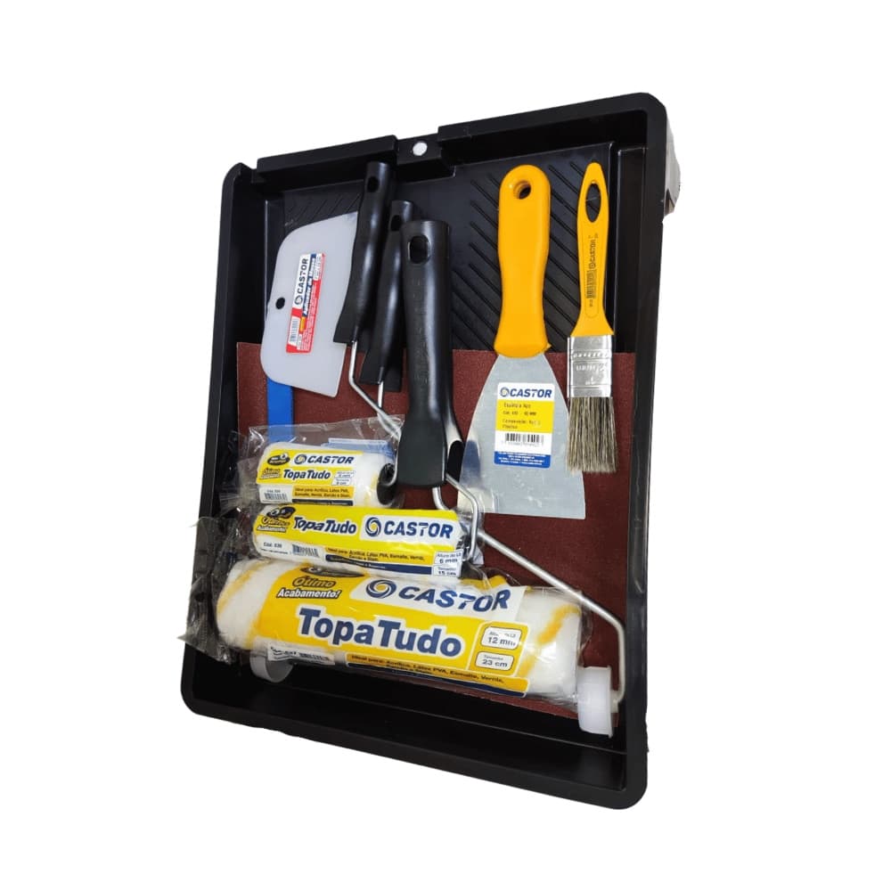 Kit para Pintura Topa Tudo Não Respinga 10 peças - Castor