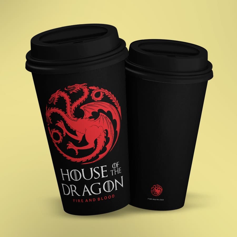 Copo ECO Bucks House of the Dragon Targaryen Game of Thrones