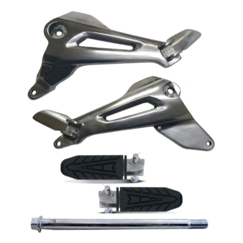 Bacalhau Polido Titan 150 2004 2005 2006 2007 2008 Par + Eixo + Par Pedaleira Modelo Titan 160 moto MN
