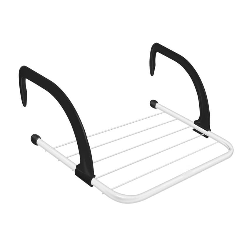 Varal Dobravel Secalux Suspenso P/ Encaixe De Janela/Sacada/Porta/Box Portatil Facil Manuseio Ideal Para Secar Roupas em Apartamento Abertura Regulavel Sustenta Ate 3,5kg