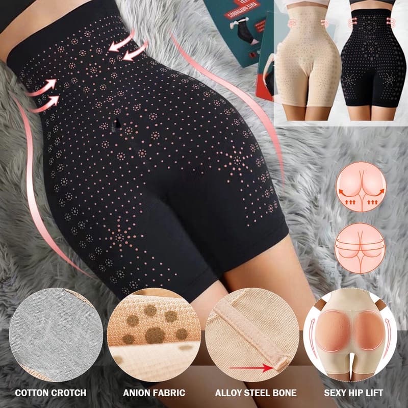 Mais de 40 kg-80 queima de gordura de moldagem Cintura alta Calcinha de cintura alta Calcinha de corpo Controle sem cost