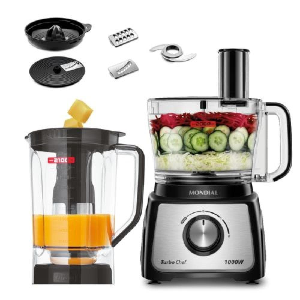 Multiprocessador Turbo Chef 7 em 1 MPN01BE Preto Mondial