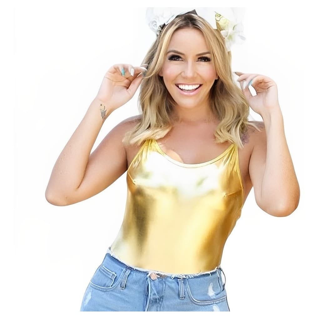 Body Metalizado Carnaval Bloquinho Moda Fantasia