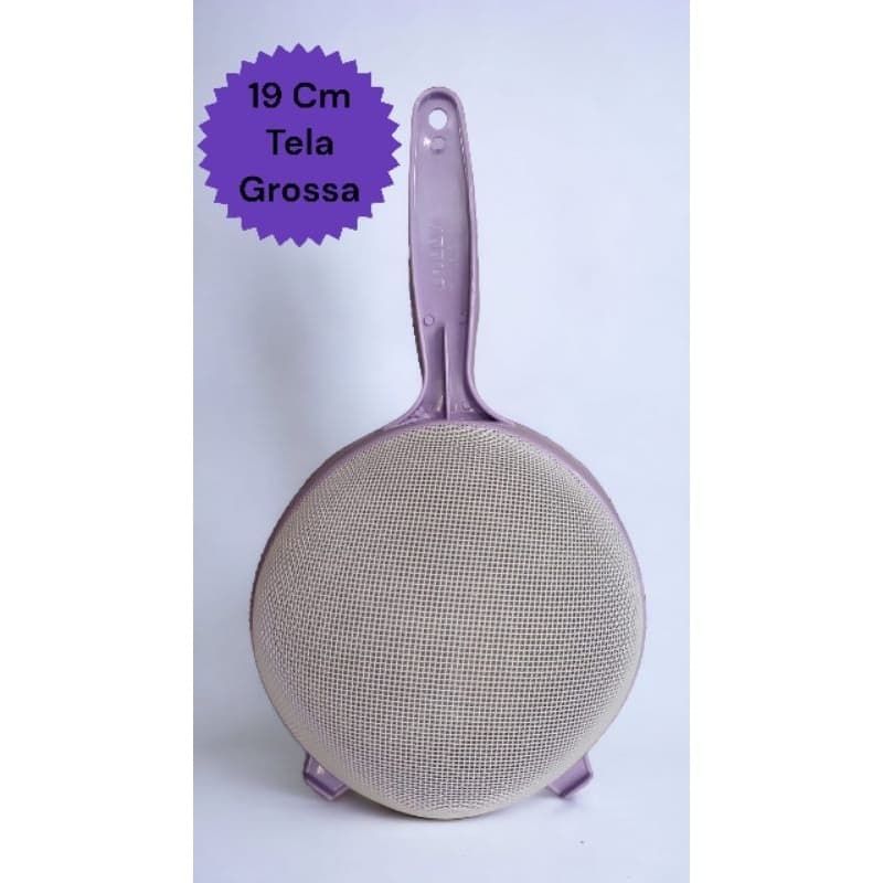 Peneira Coador Jolly 19cm Malha Grossa para Cozinha