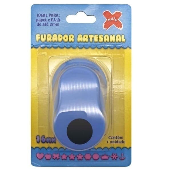 Furador Papel e EVA Regular Círculo 16mm - Make+