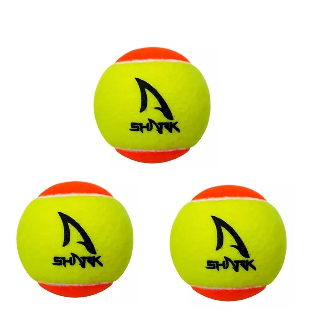 KIT 3 Bolas Beach Tennis Bolinha Tênis Praia SHARK